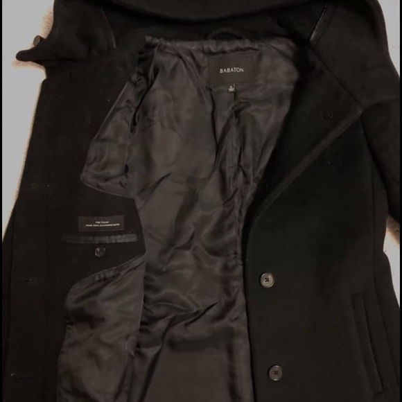 Aritzia Babaton black Wool Coat - Picture 4 of 4